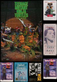 6h319 LOT OF 11 UNFOLDED COMMERCIAL, CANADIAN, VIDEO AND SPECIAL POSTERS '80s-90s cool images!