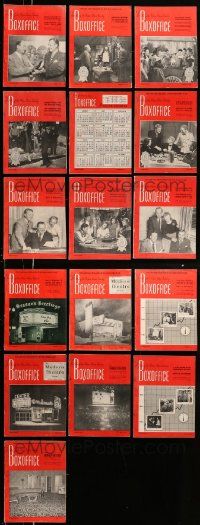 6h079 LOT OF 16 BOX OFFICE 1948 EXHIBITOR MAGAZINES '48 filled with movie images & information!