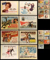 6h048 LOT OF 23 TITLE LOBBY CARDS '50s-60s great images from a variety of different movies!