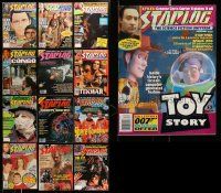 6h149 LOT OF 13 STARLOG MOVIE MAGAZINES '70s-90s filled with great images & information!