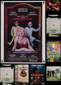 6h320 LOT OF 10 UNFOLDED VIDEO, COMMERCIAL, SPECIAL AND ONE-SHEET POSTERS '90s variety of images!