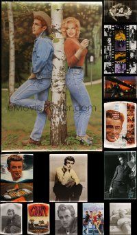 6h313 LOT OF 13 UNFOLDED JAMES DEAN COMMERCIAL POSTERS '90s great images of the movie legend!