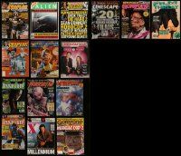 6h146 LOT OF 15 HORROR/SCI-FI MOVIE MAGAZINES '70s-90s including lots of movie & TV articles!