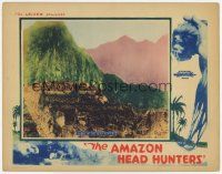 6j025 AMAZON HEAD HUNTERS LC '31 homes of the head hunters, plus great shrunken head border image!