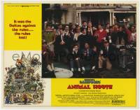 6j028 ANIMAL HOUSE LC '78 classic posed image of John Belushi & the Delta house members drinking!