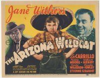 6j575 ARIZONA WILDCAT TC '39 young Jane Withers wearing sombrero by Leo Carrillo!