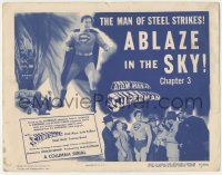 6j034 ATOM MAN VS SUPERMAN chapter 3 TC '50 great images of Kirk Alyn in costume, Ablaze in the Sky