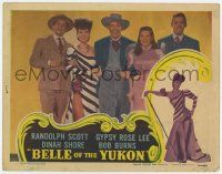 6j046 BELLE OF THE YUKON LC '44 Randolph Scott & Gypsy Rose Lee in a great cast portrait!