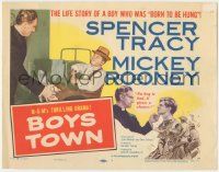 6j592 BOYS TOWN TC R57 Spencer Tracy as Father Flannagan w/ Mickey Rooney, a boy born to be hung!