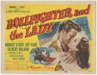 6j595 BULLFIGHTER & THE LADY TC '51 Budd Boetticher, art of matador Robert Stack kissing Joy Page!