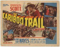 6j600 CARIBOO TRAIL TC '50 art of Randolph Scott & Gabby Hayes vs Native American Indians!