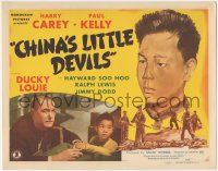 6j601 CHINA'S LITTLE DEVILS TC '45 Harry Carey & Ducky Louie, an orphan who helps American flyers!
