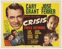 6j614 CRISIS TC '50 carefree Cary Grant on holiday with his bride Paula Raymond, Jose Ferrer!