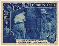 6j131 DARKEST AFRICA chapter 6 LC '36 Clyde Beatty & Manuel King with pretty Elaine Shepard!