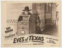 6j167 EYES OF TEXAS LC R52 Roy Rogers with rifle & others take cover behind a mailbox!