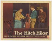 6j219 HITCH-HIKER LC #5 '53 William Talman points gun at Frank Lovejoy & Edmond O'Brien by car!