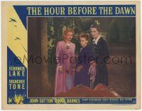 6j230 HOUR BEFORE THE DAWN LC #3 '44 close up of Nazi spy Veronica Lake with older lady & boy!