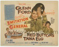 6j688 IMITATION GENERAL TC '58 art of soldiers Glenn Ford & Red Buttons + sexy bathing Taina Elg!