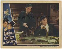 6j245 IN SOCIETY LC '44 Bud Abbott tells Lou Costello to use phone instead of piece of pipe!