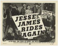 6j707 JESSE JAMES RIDES AGAIN TC R55 cool images of outlaw Clayton Moore, Republic serial!