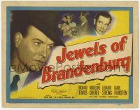 6j709 JEWELS OF BRANDENBURG TC '47 Richard Travis has to stop a gang from reviving the Nazi party!