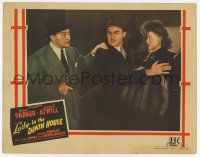 6j288 LADY IN THE DEATH HOUSE LC '44 Lionel Atwill points gun at Jean Parker & Robert Middlemass!