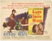 6j723 LADY IN THE IRON MASK TC '52 Louis Hayward, Patricia Medina, Three Musketeers!