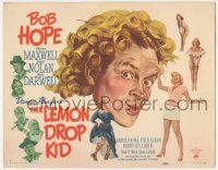6j738 LEMON DROP KID TC '51 great wacky artwork of Bob Hope in drag + sexy Marilyn Maxwell!