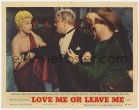 6j315 LOVE ME OR LEAVE ME LC #7 '55 James Cagney lunges at Doris Day in a jealous rage backstage!