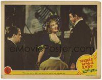 6j322 MAISIE WAS A LADY LC '41 Ann Sothern laughs doesn't think Lew Ayres is such a bad guy!