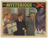 6j354 MYSTERIOUS MISS X LC '39 Michael Whalen watches man unhappy with the newspaper headline!