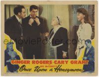 6j365 ONCE UPON A HONEYMOON LC '42 Ginger Rogers watches maid talking to Cary Grant & Hans Conried!