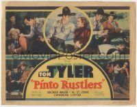 6j794 PINTO RUSTLERS TC '36 montage of images of cowboy Tom Tyler loving & fighting bad guys!