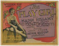 6j797 PLAY GIRL TC '28 Madge Bellamy loses her flower shop job & becomes a gold digger, lost film!