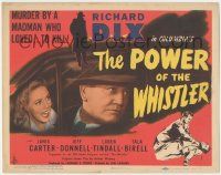 6j799 POWER OF THE WHISTLER TC '45 Richard Dix solves a murder by a madman who loved to kill!