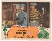 6j388 PRINCESS & THE PIRATE LC '44 great close image of bearded Bob Hope & Victor Mature!