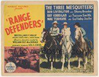 6j814 RANGE DEFENDERS TC '37 3 Mesquiteers Bob Livingston, Ray Corrigan & Max Terhune!
