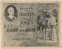 6j826 RIDING WITH DEATH TC '21 Charles Buck Jones standing by his horse + Betty Francisco, lost!