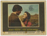6j450 SEARCHERS LC #3 '56 John Ford classic, super close up of Jeff Hunter and smiling Vera Miles!