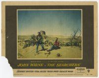 6j453 SEARCHERS LC #7 '56 John Wayne & Jeffrey Hunter in Monument Valley, directed by John Ford!