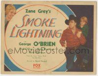 6j881 SMOKE LIGHTNING TC '33 George O'Brien & pretty Nell O'Day, from Zane Grey's Canyon Walls!