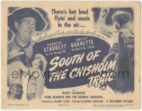 6j890 SOUTH OF THE CHISHOLM TRAIL TC '47 Charles Starrett as The Durango Kid & Smiley Burnette!