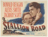 6j896 STALLION ROAD TC '47 romantic c/u of Ronald Reagan & pretty Alexis Smith, Zachary Scott!