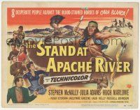 6j897 STAND AT APACHE RIVER TC '53 Stephen McNally, Julia Adams, art of Native American Indians!