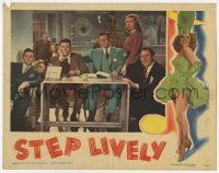 6j486 STEP LIVELY LC '44 Frank Sinatra, George Murphy, Gloria DeHaven, Wally Brown & Alan Carney!