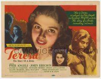 6j916 TERESA TC '51 young sexy Pier Angeli, story of a bride, directed by Fred Zinnemann!
