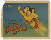 6j504 TERRY-TOON LC #1 '46 wonderful cartoon image of Paul Terry's Mighty Mouse flying!