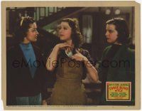 6j510 THREE BLIND MICE LC '38 close up of Loretta Young between Marjorie Reaver & Pauline Moore!