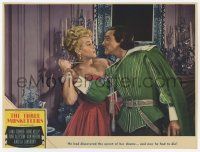 6j511 THREE MUSKETEERS LC '48 Gene Kelly discovers secret of Lana Turner's shame & she attacks!
