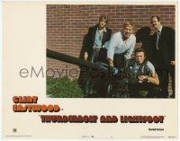 6j513 THUNDERBOLT & LIGHTFOOT LC #5 '74 Clint Eastwood, Kennedy & Bridges with HUGE gun, Cimino!